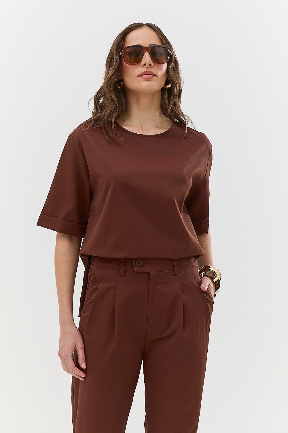 Calça Alfaiataria Feminina com Prega Roxy
