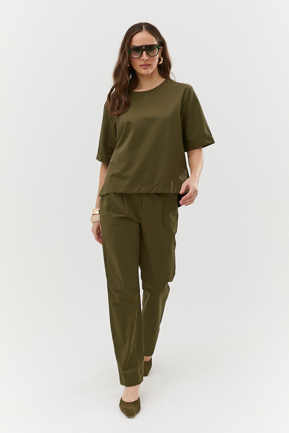 Calça Alfaiataria Feminina com Prega Roxy