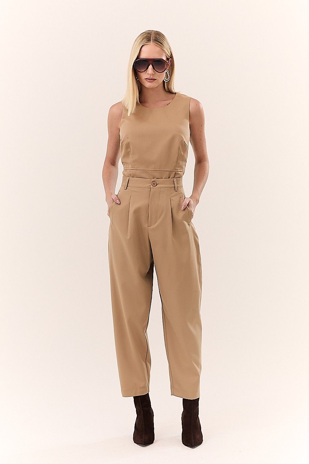 Blusa Regata Feminina Peplum Simone