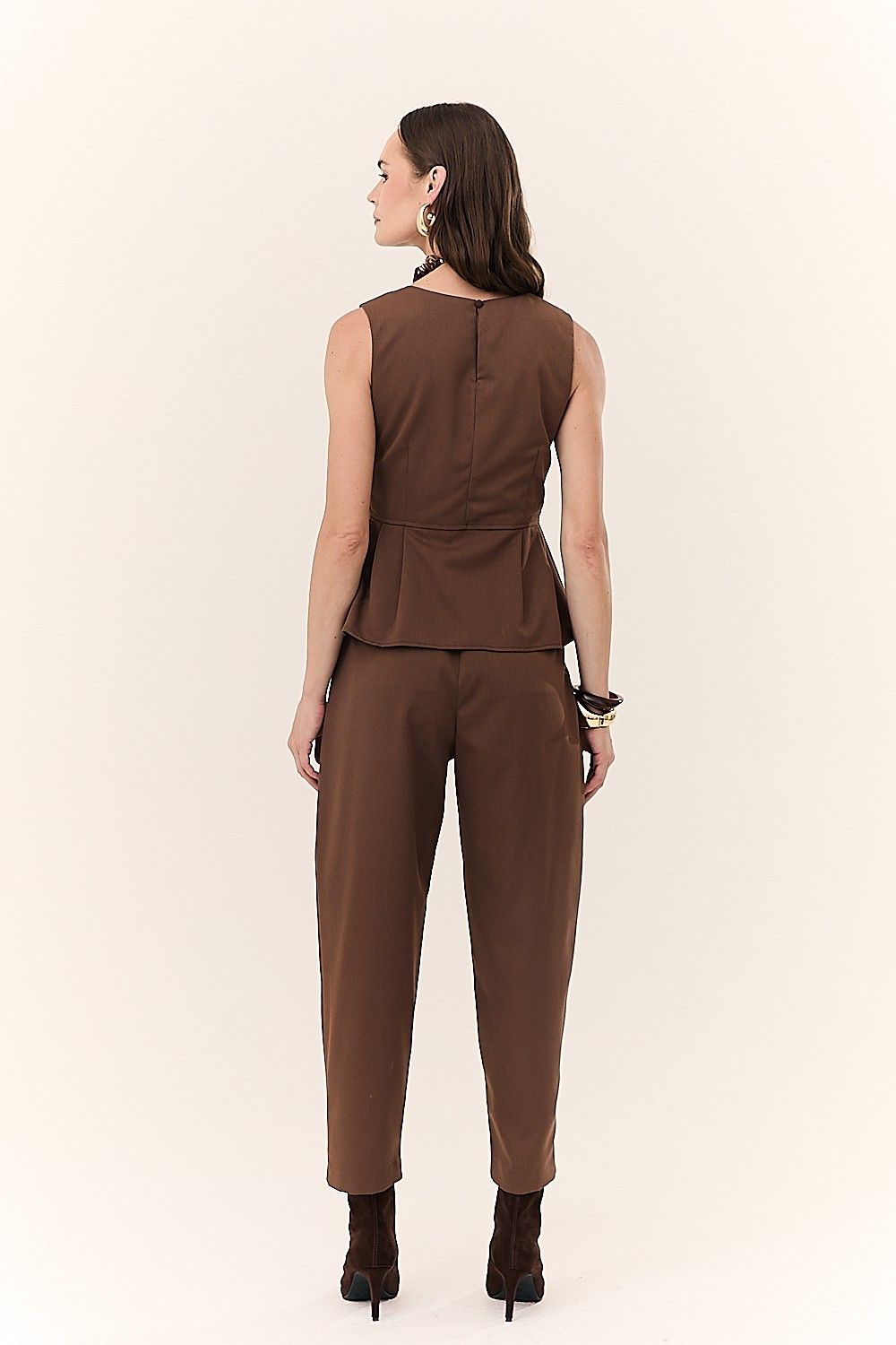 Blusa Regata Feminina Peplum Simone