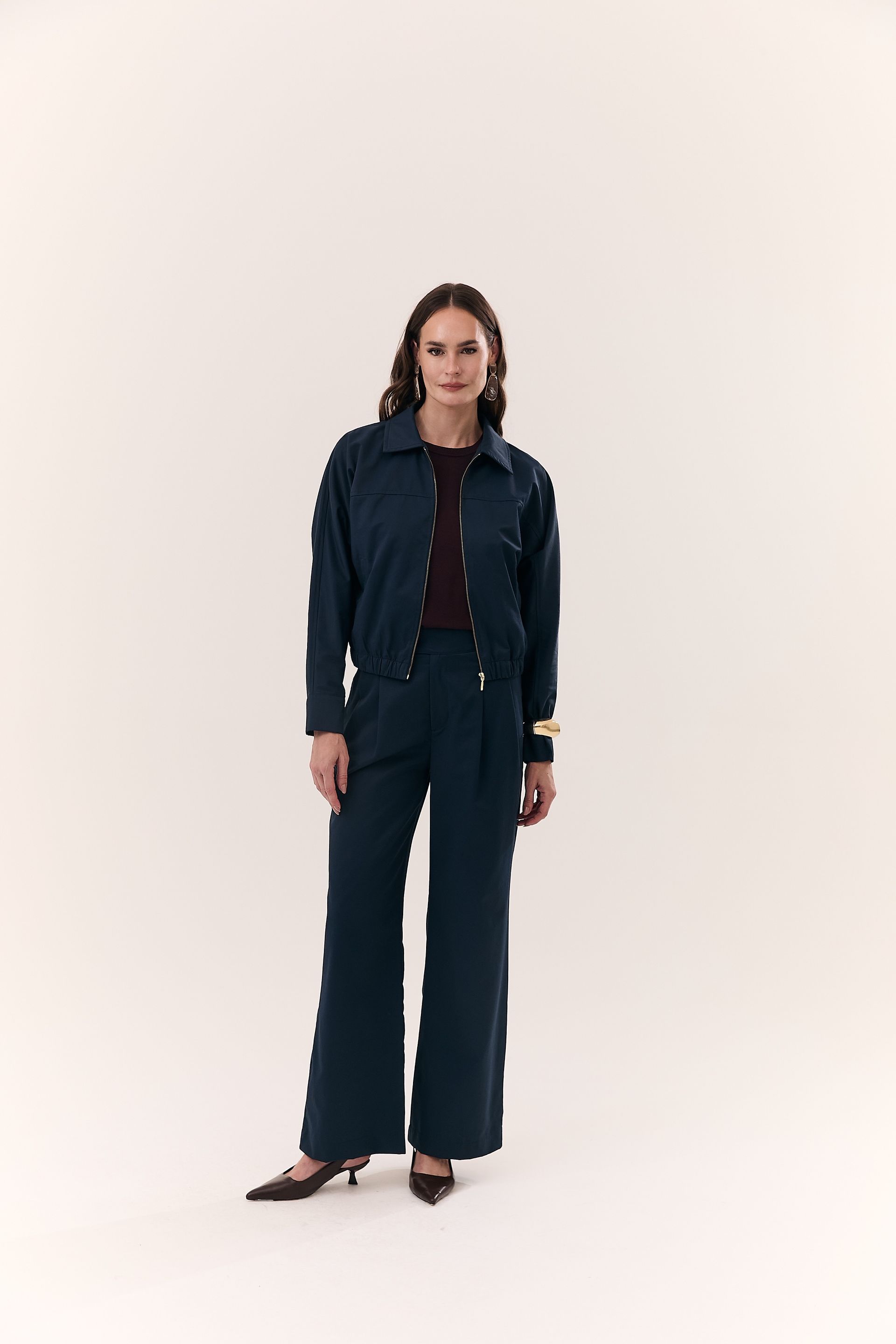 Calça Alfaiataria Feminina com Pregas Esther