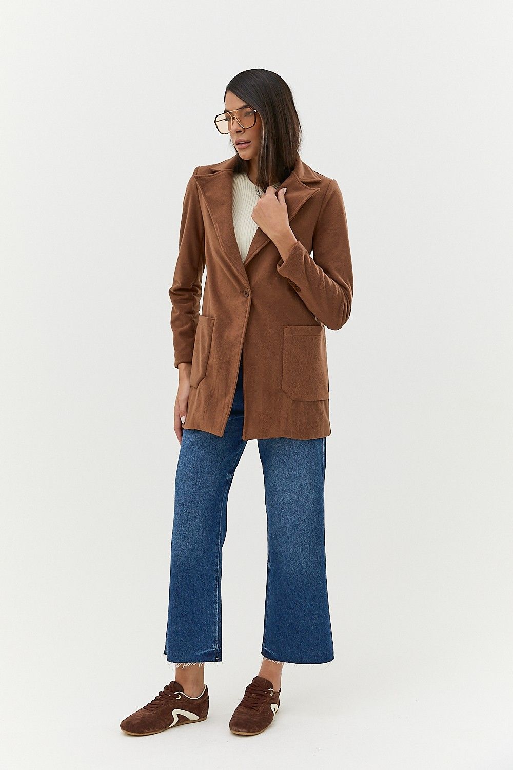 Casaco Trend Suede com Bolsos Nolita