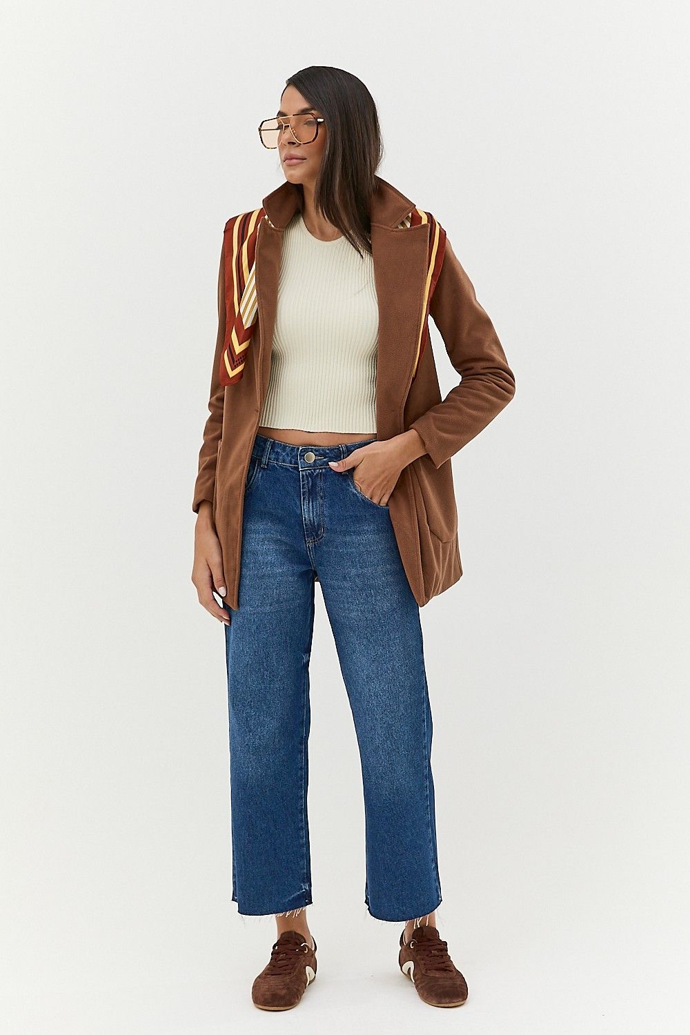 Casaco Trend Suede com Bolsos Nolita