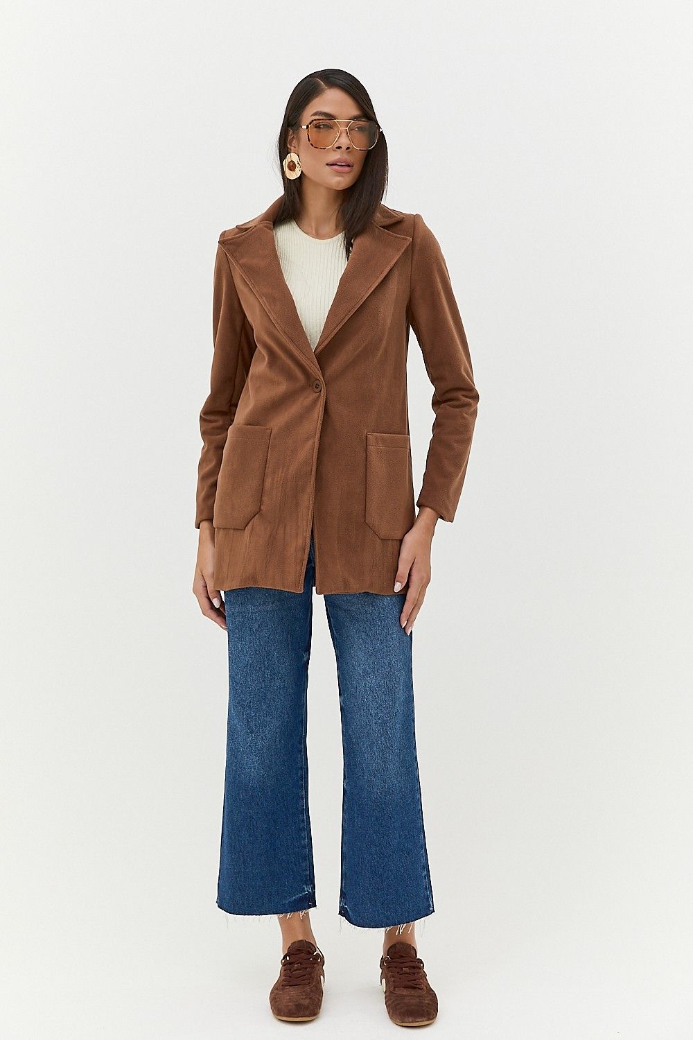 Casaco Trend Suede com Bolsos Nolita