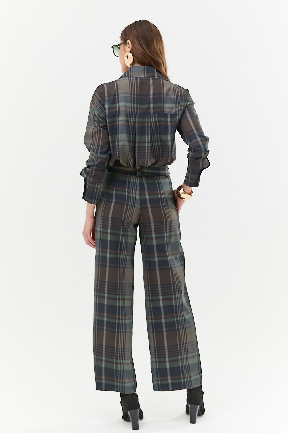 Camisa Feminina Clássica Xadrez Olivia