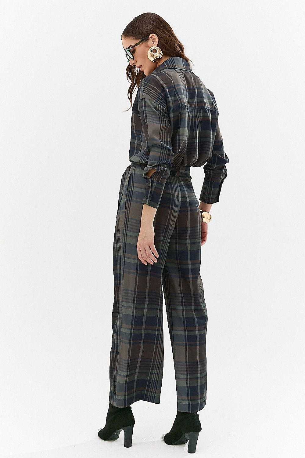 Camisa Feminina Clássica Xadrez Olivia