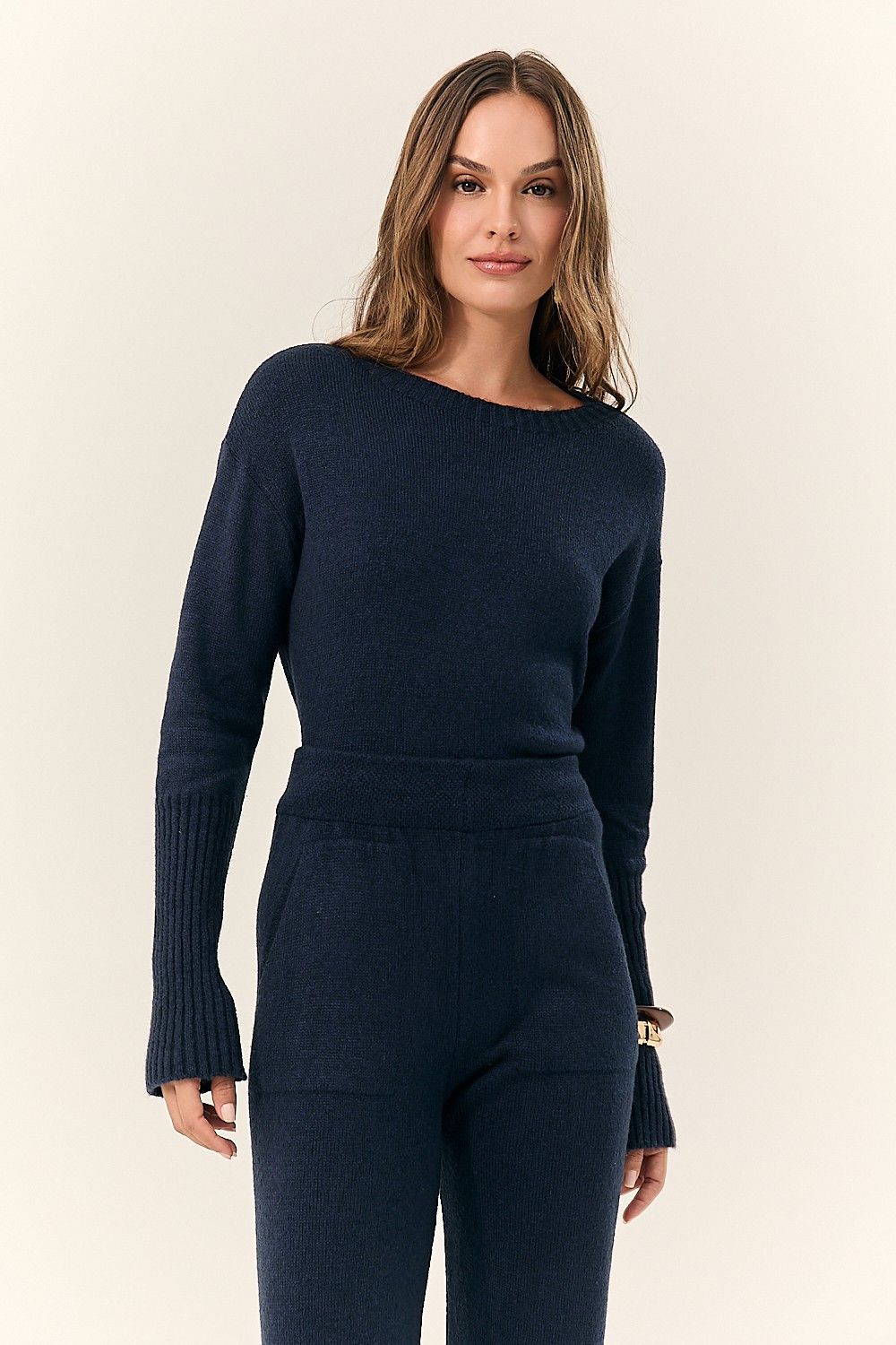 Blusa Feminina Tricot Mara Manga Longa