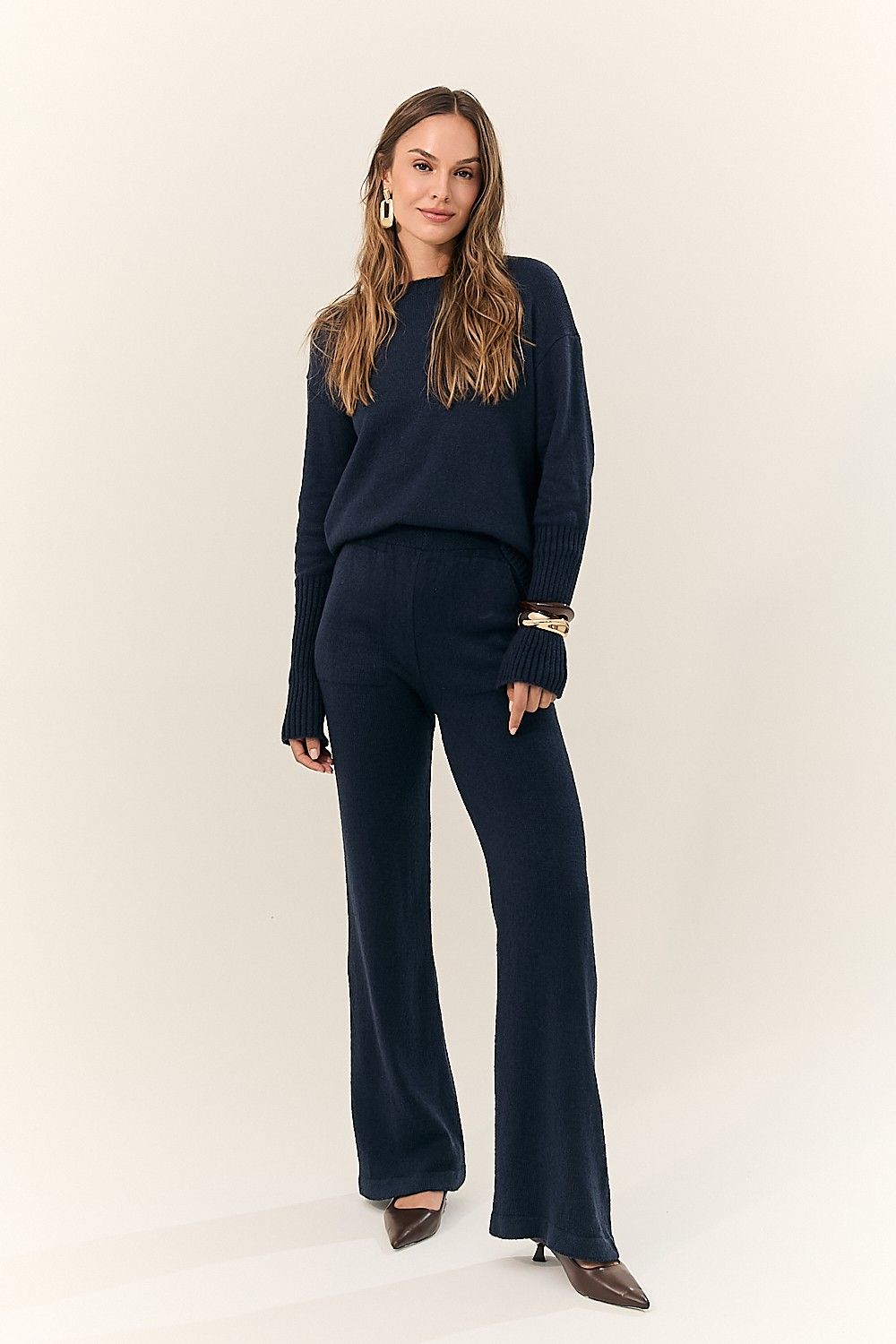 Blusa Feminina Tricot Mara Manga Longa
