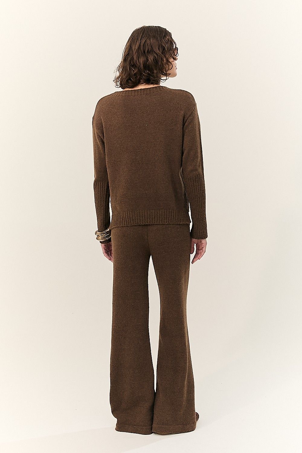 Calça Feminina Tricot Mara Wide Leg