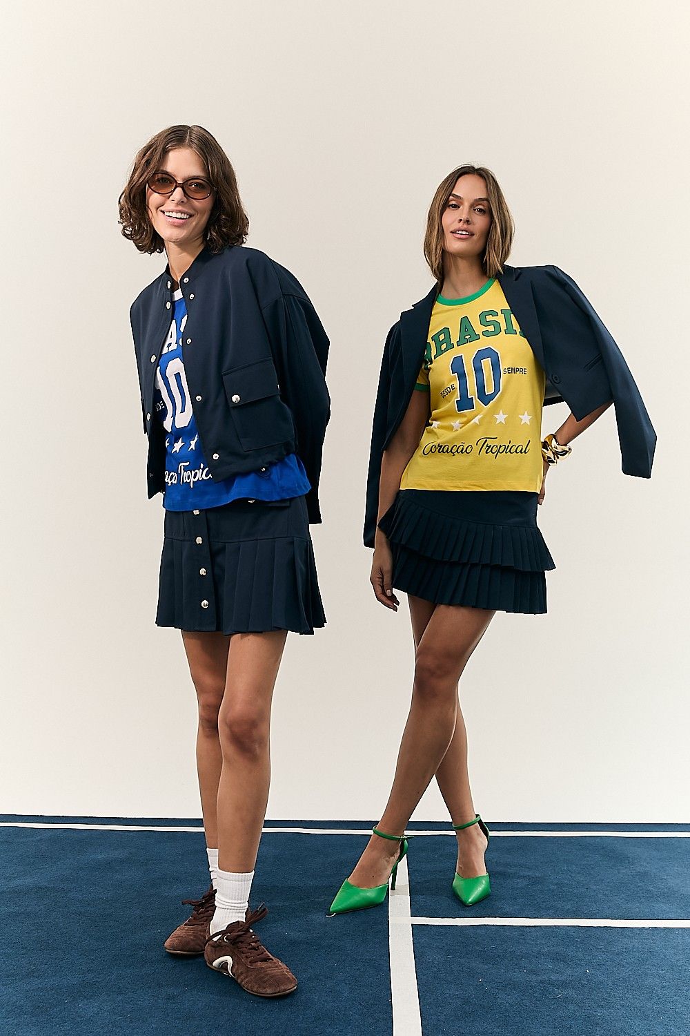 Camiseta Brasil Tropical Azul