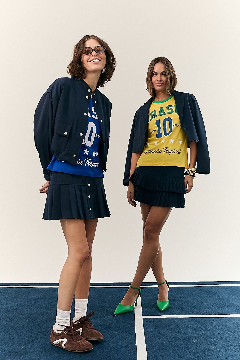 Camiseta Brasil Tropical Azul