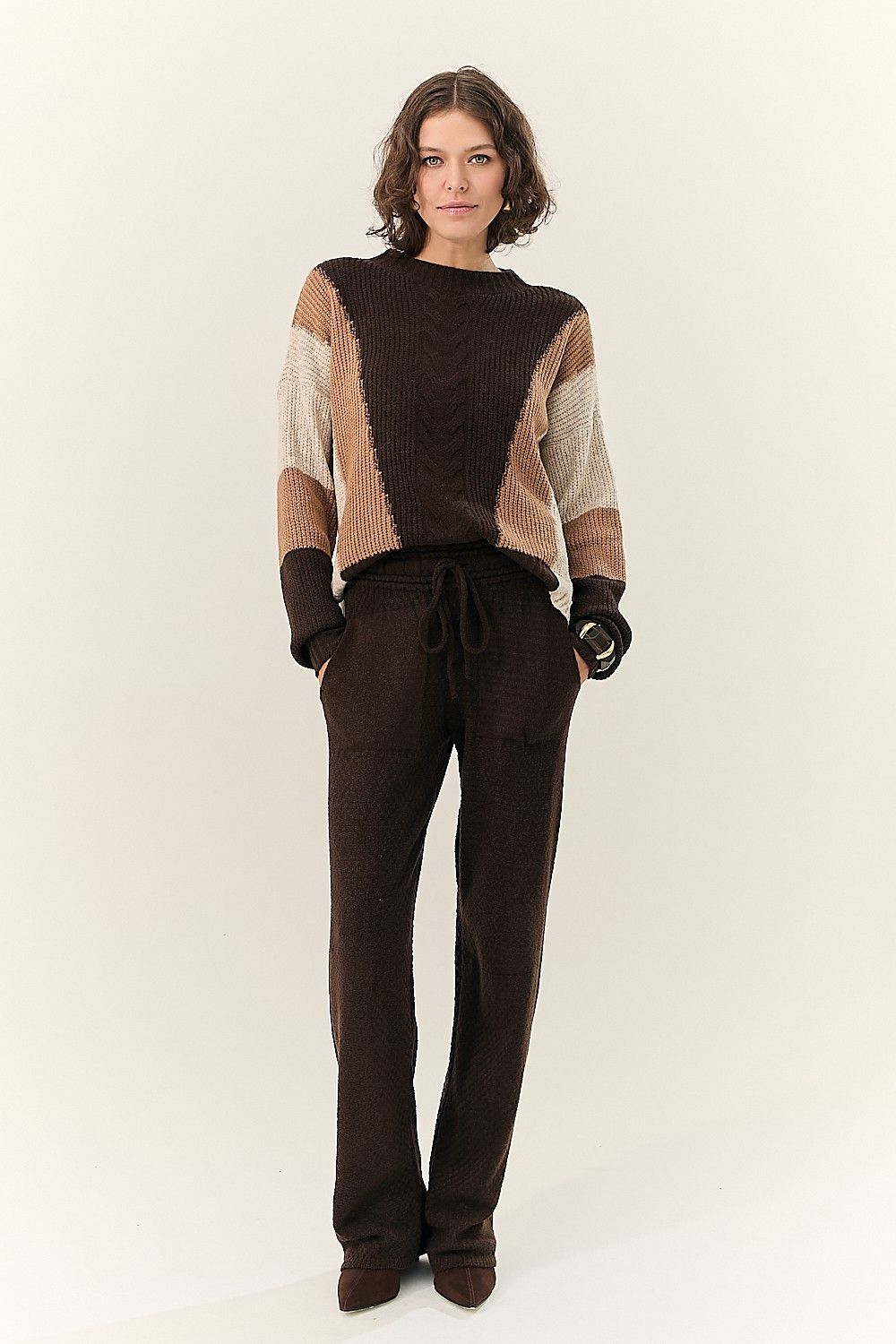 Blusa Feminina Tricot Tricolor Isis