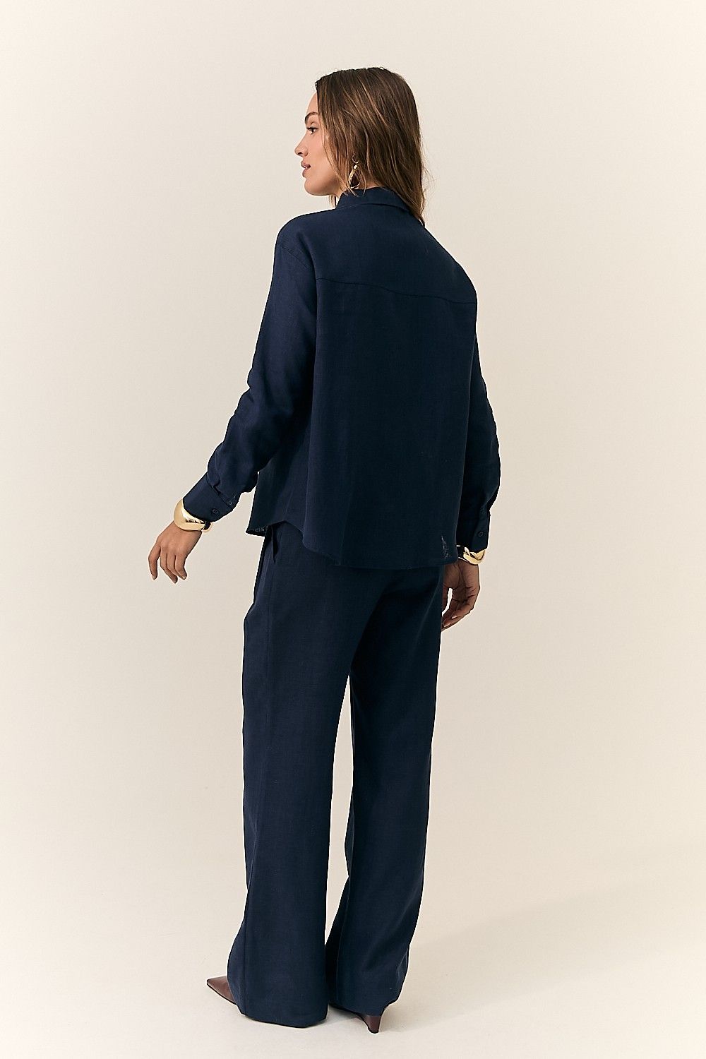 Camisa Feminina Clássica Puro Linho Carol 