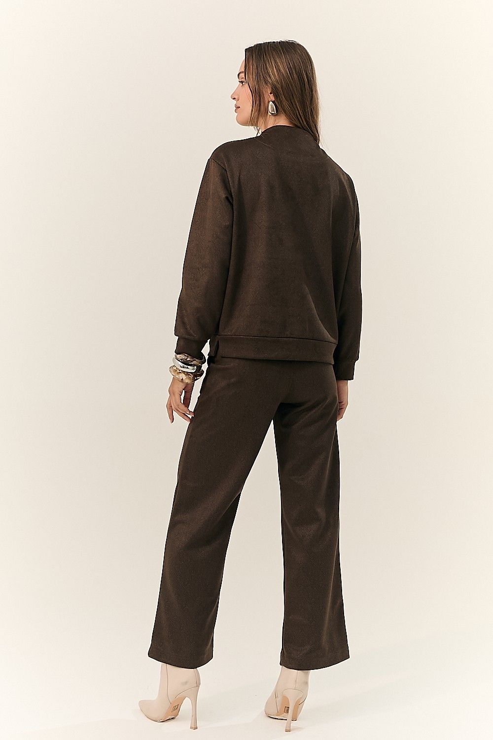Blusa Comfy com Zíper e Bolsos Barbara