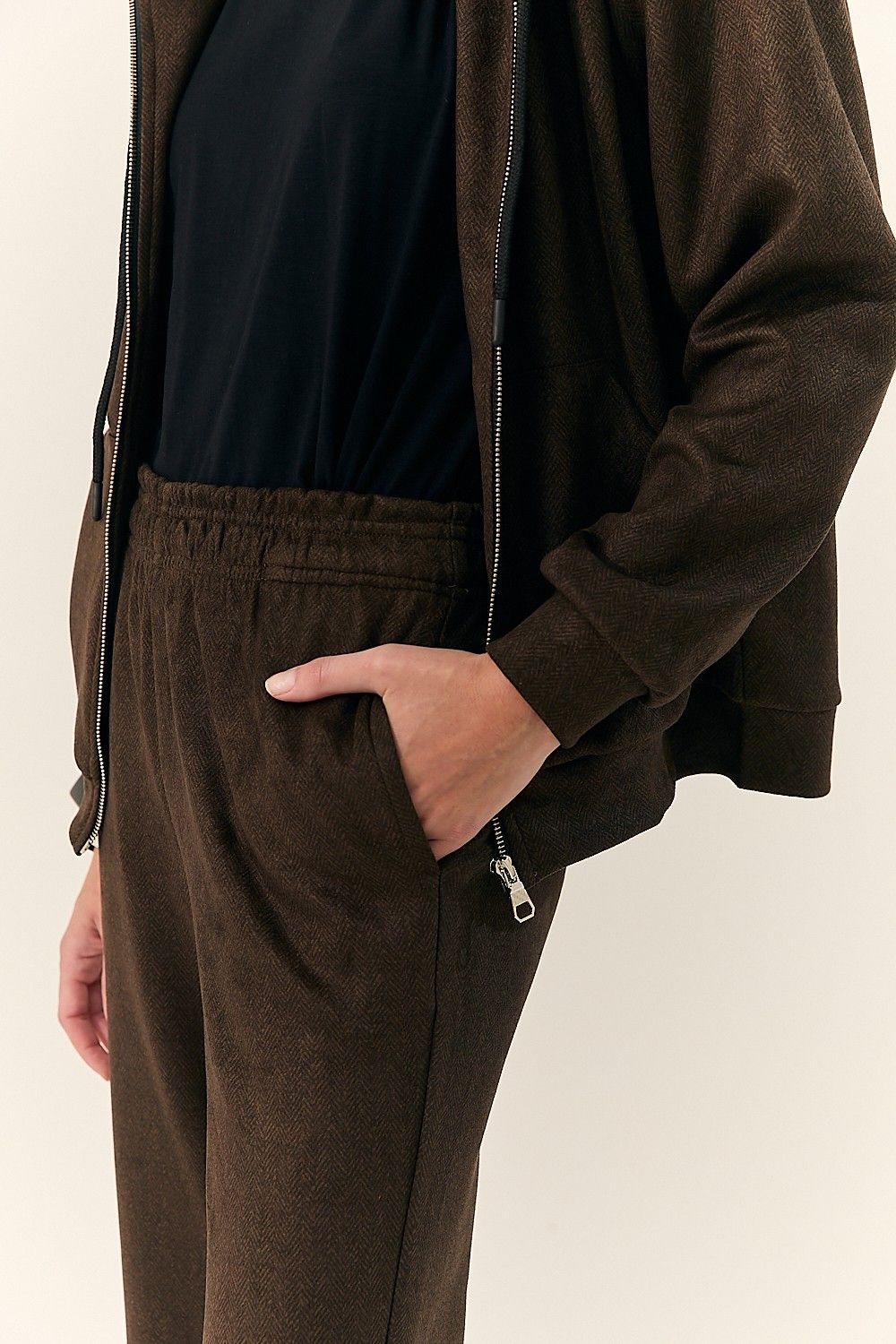 Calça Reta Feminina Cós Flannel Raissa