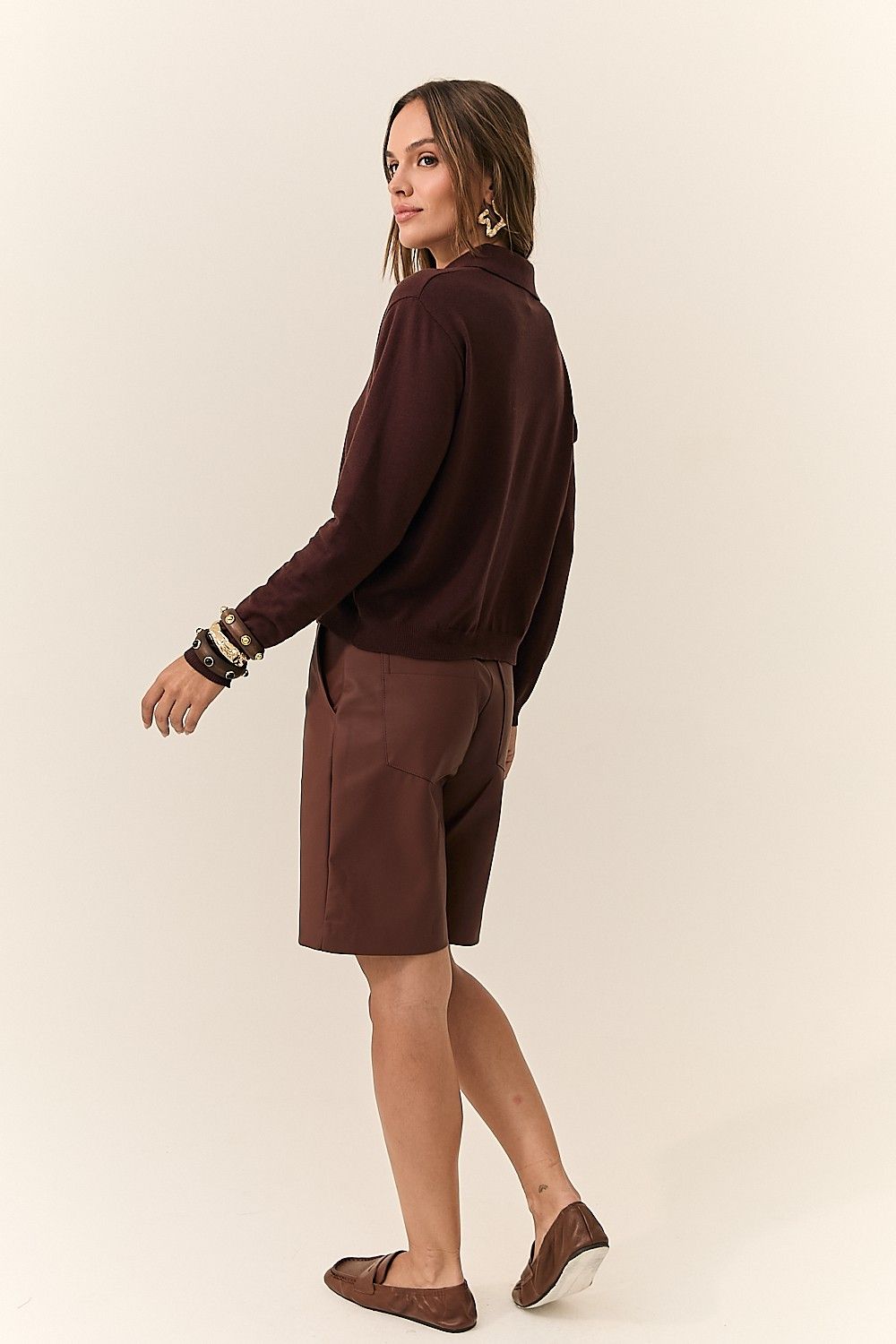Blusa Feminina Tricot Léia Gola Polo