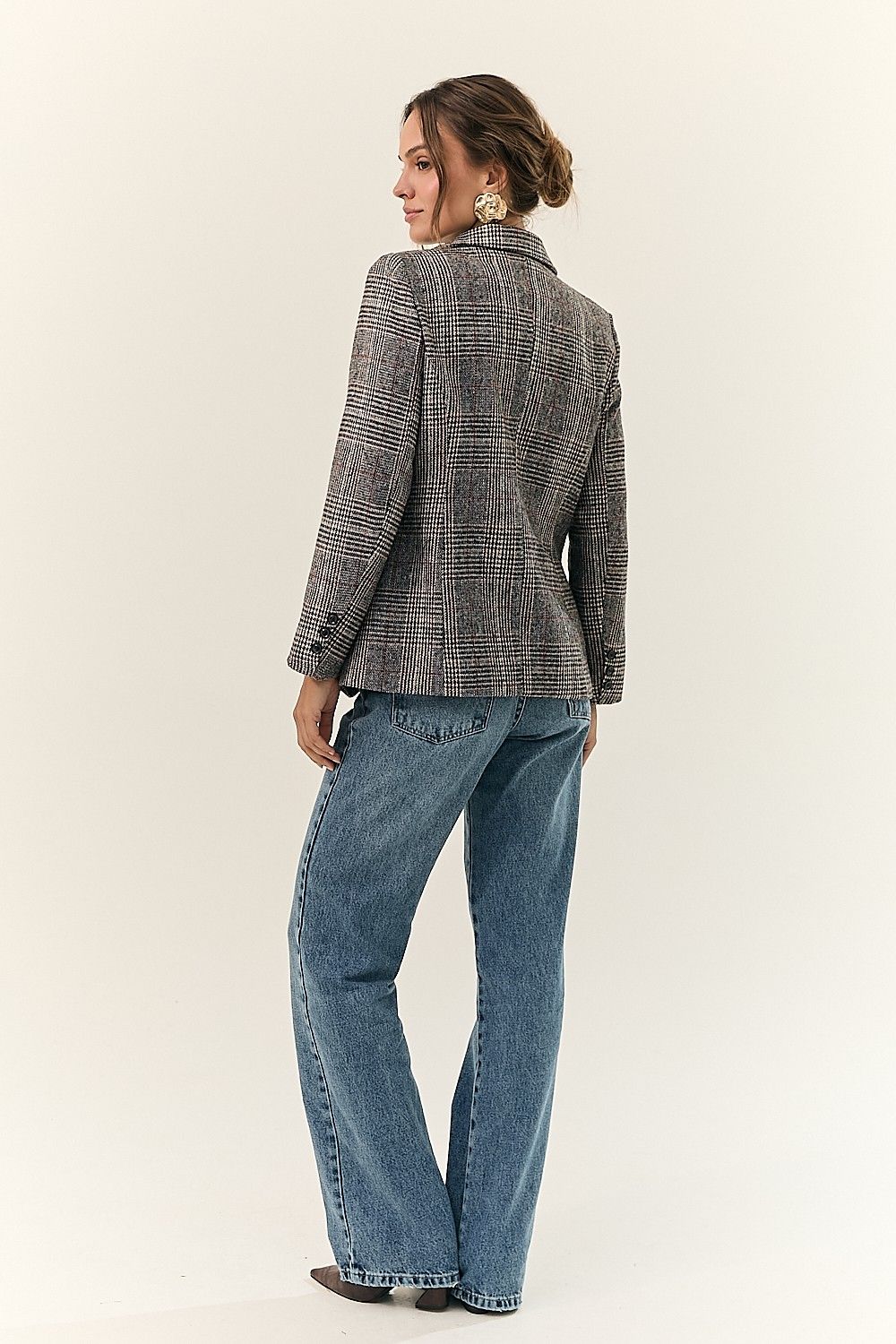 Blazer Feminino Xadrez Alfaiataria Miranda