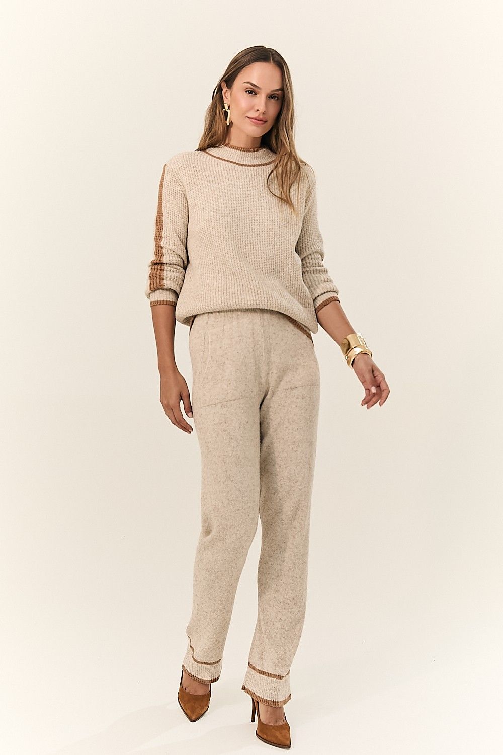 Blusa Feminina Tricot Iza com Detalhes