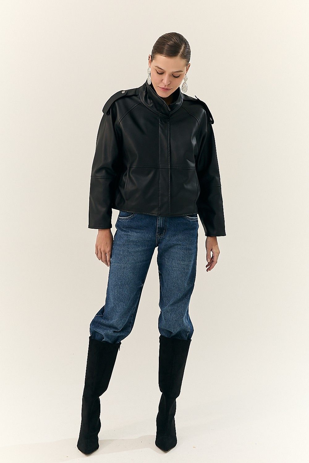 Jaqueta Clássica Feminina Like Leather Mavie