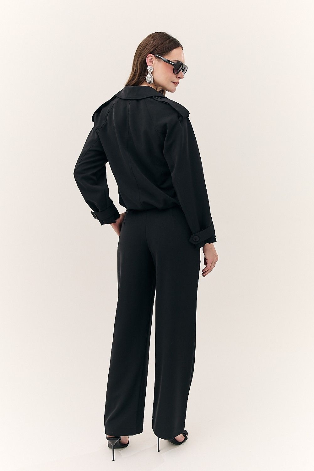 Calça Reta Feminina com Prega Cecília 