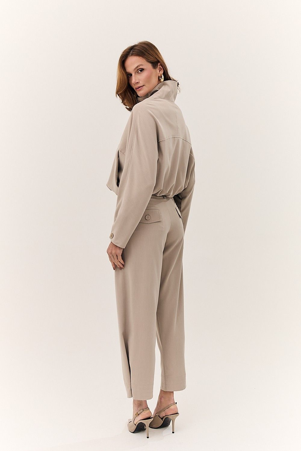 Calça Alfaiataria Barrel Cós Botões Vanessa