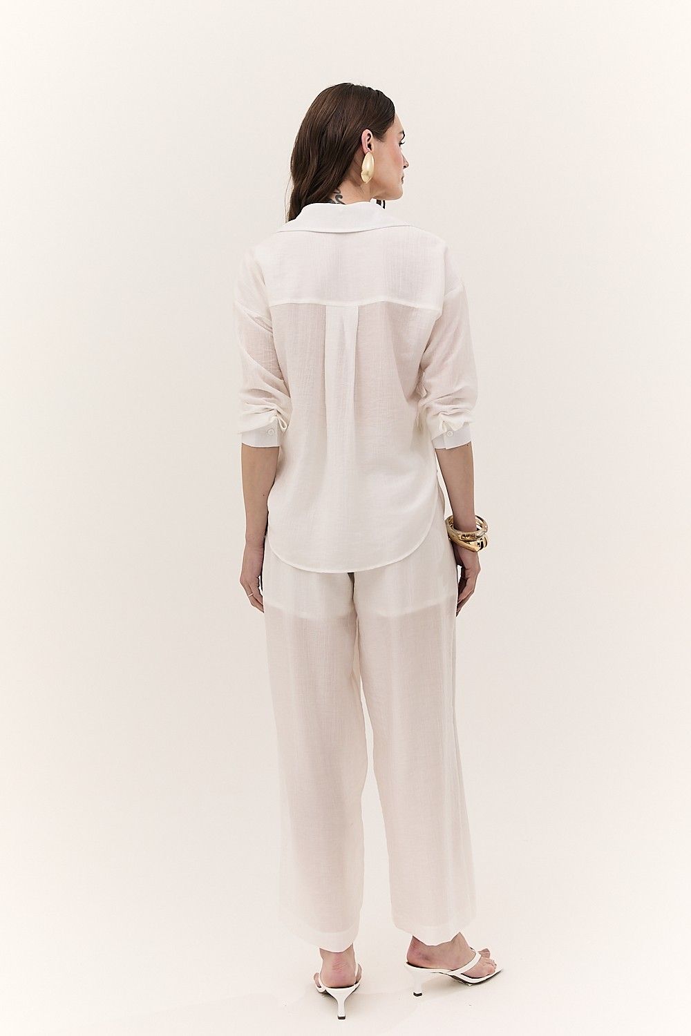 Calça Pantalona Feminina Silk com Bolsos Siena