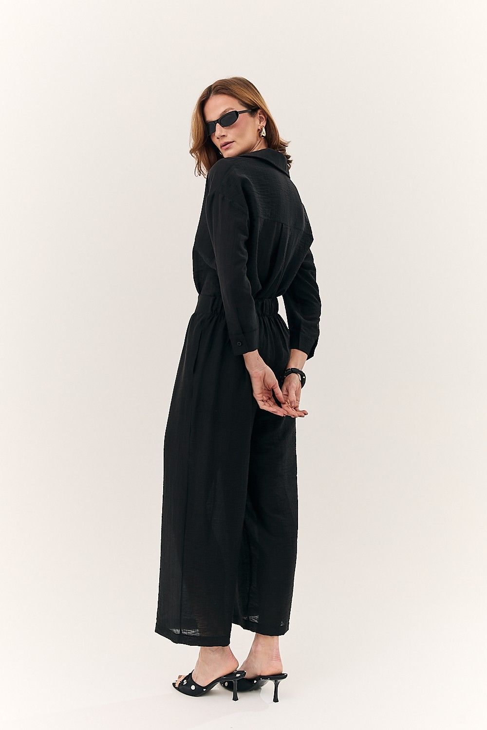 Calça Pantalona Feminina Silk com Bolsos Siena