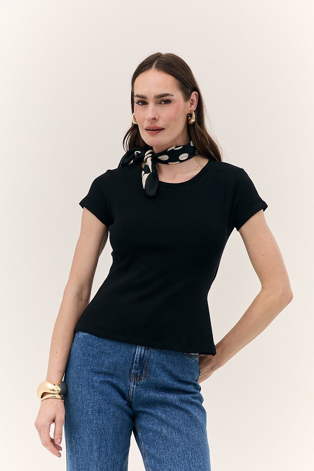 Blusa Feminina Acinturada Detalhe Botões Chloe 