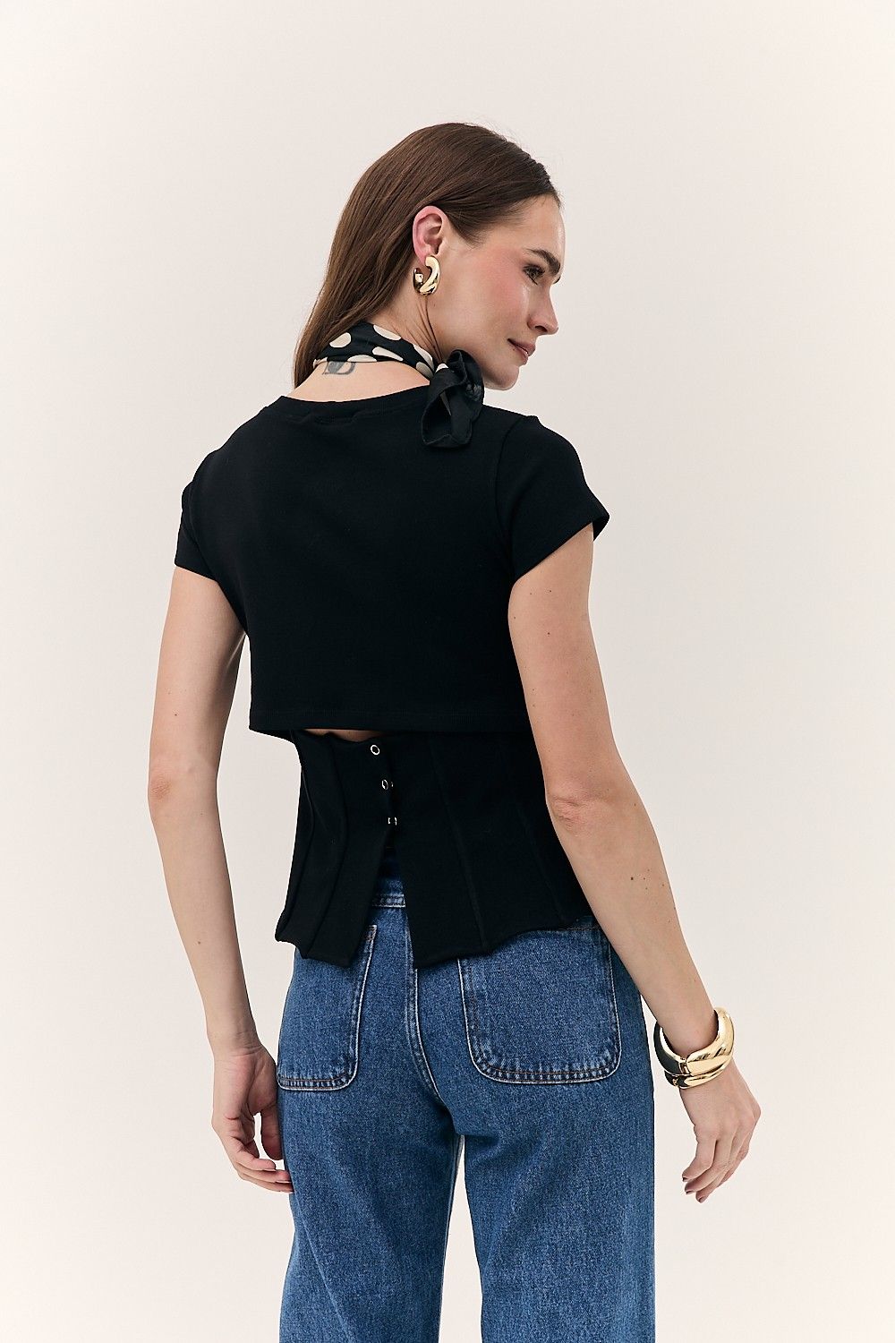 Blusa Feminina Acinturada Detalhe Botões Chloe 