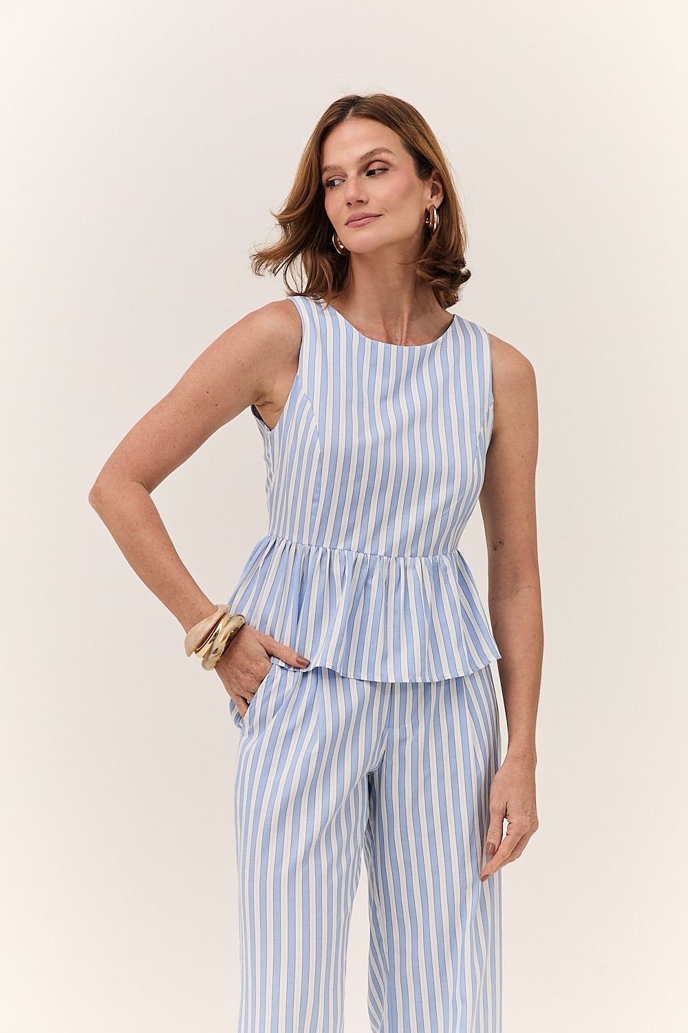 Blusa Feminina Plepum Listrada Maisa
