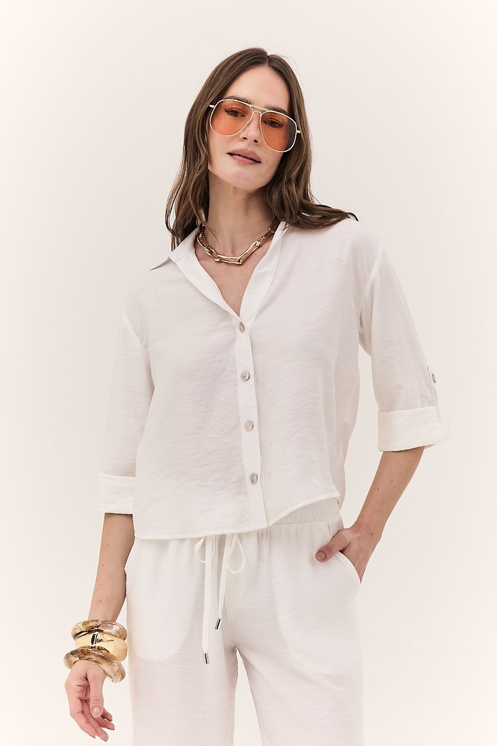 Calça Pantalona Feminina Amarração Aurora