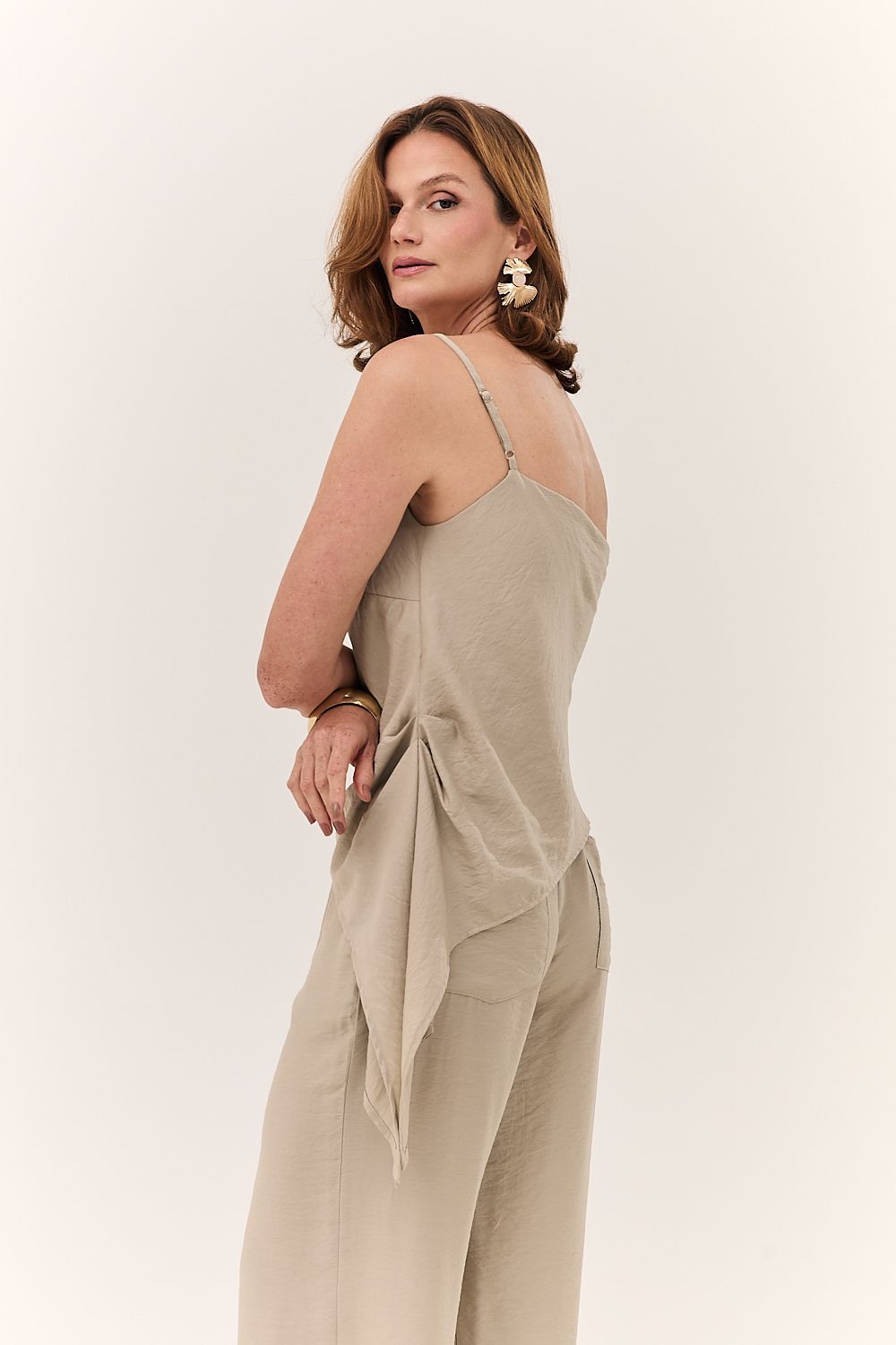 Blusa Regata Feminina Assimétrica Aurora