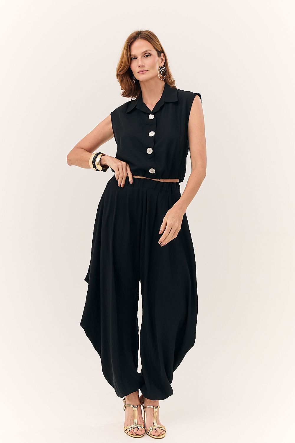 Blusa Colete Faminina com Botões Aurora