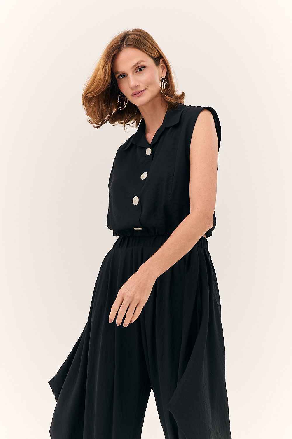 Blusa Colete Faminina com Botões Aurora