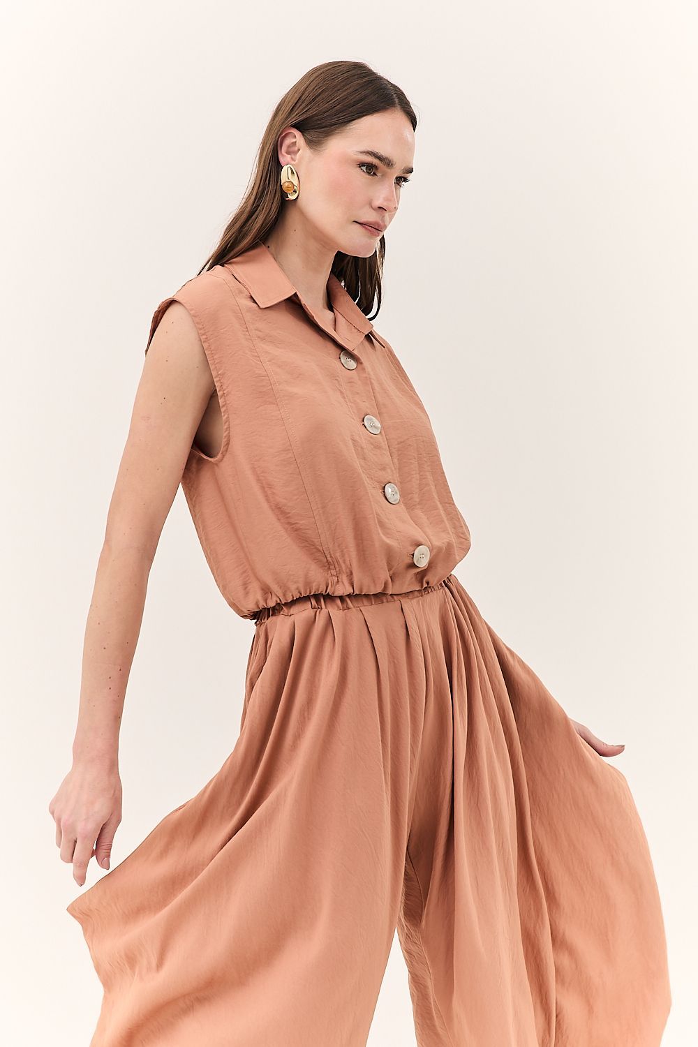 Blusa Colete Faminina com Botões Aurora
