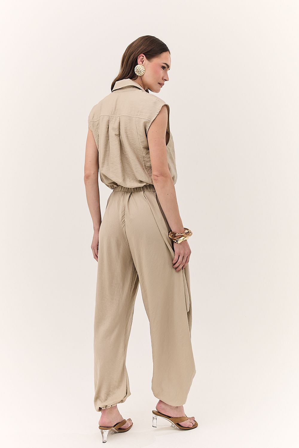 Calça Feminina Reta com Elástico Aurora