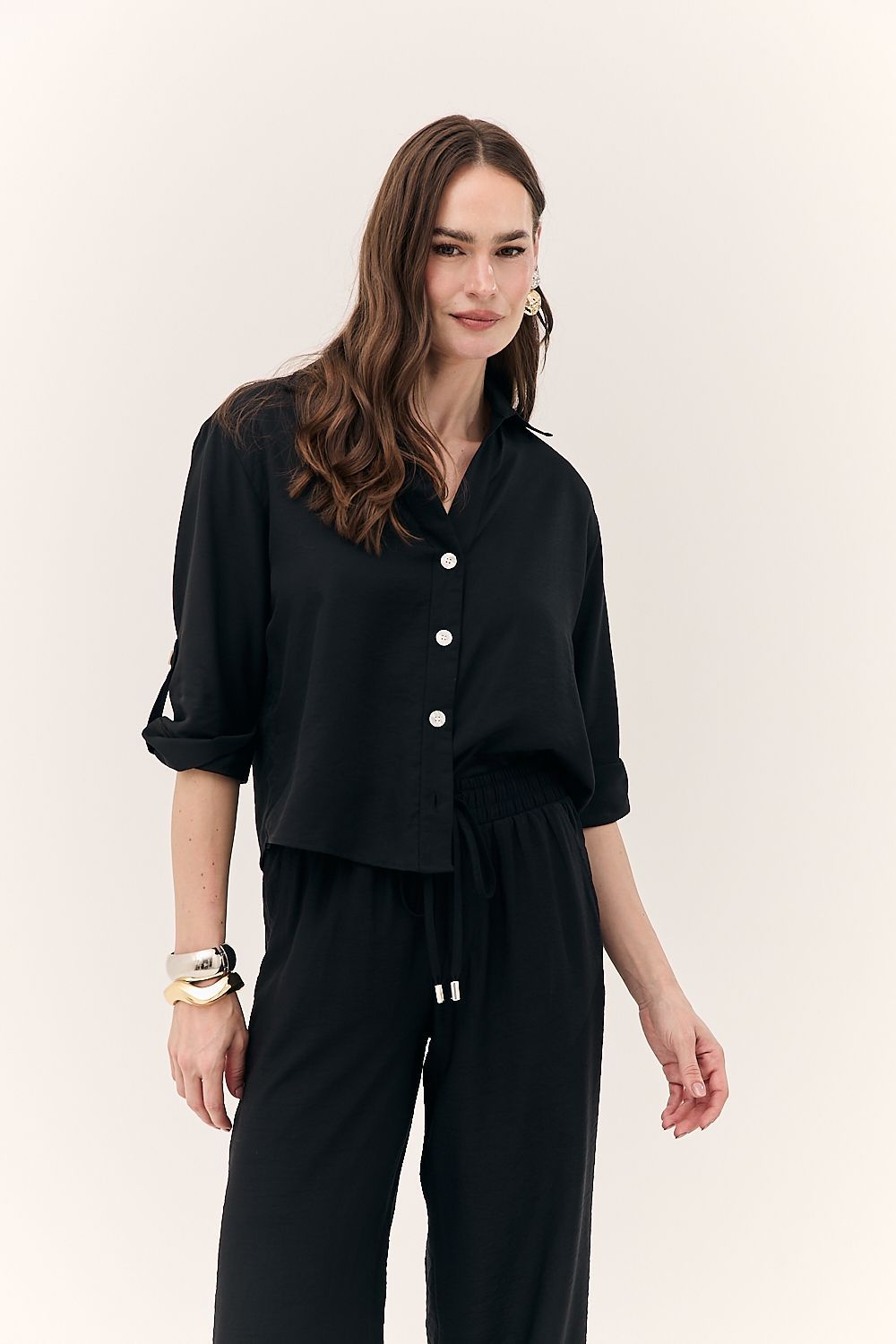 Camisa Feminina Mangas 7/8 Aurora