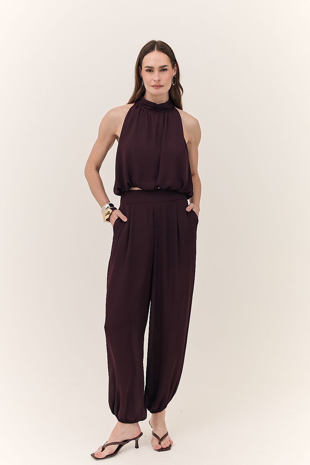 Blusa Halter Feminina Fluido Serena