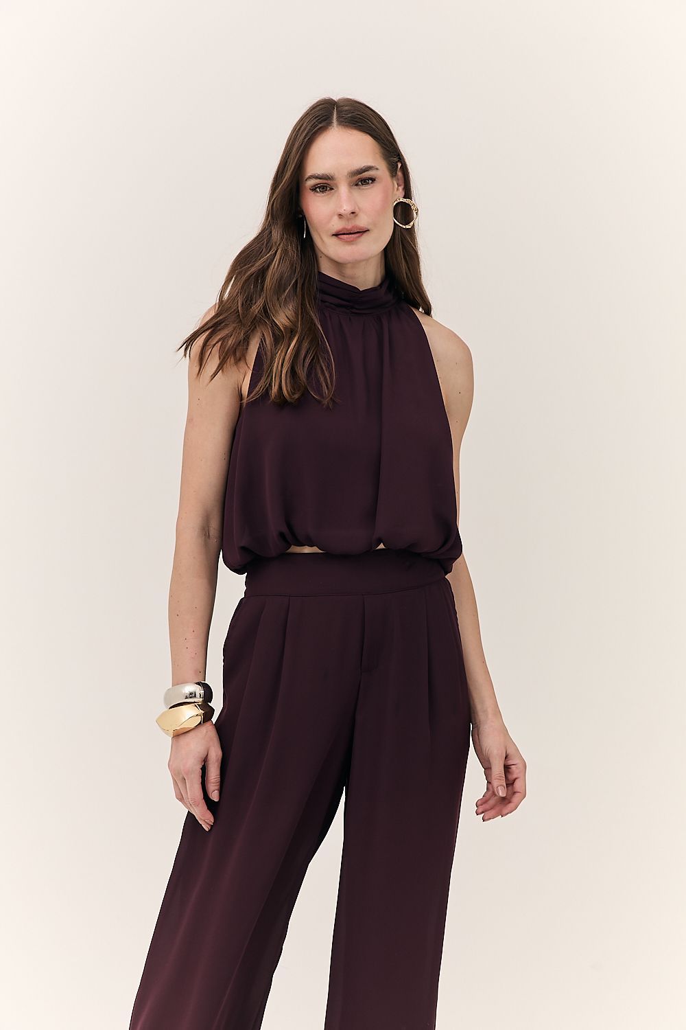 Blusa Halter Feminina Fluido Serena