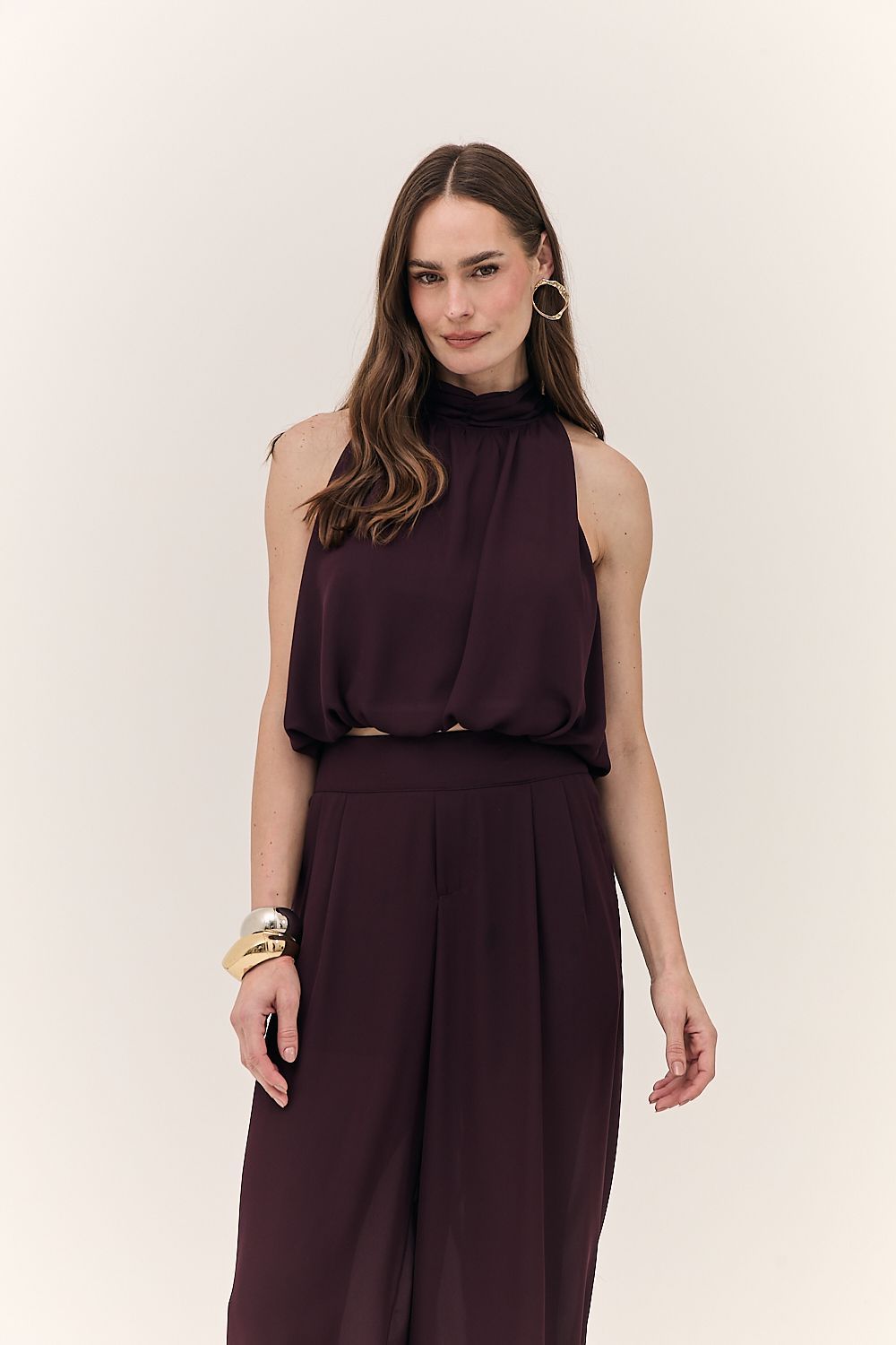 Blusa Halter Feminina Fluido Serena