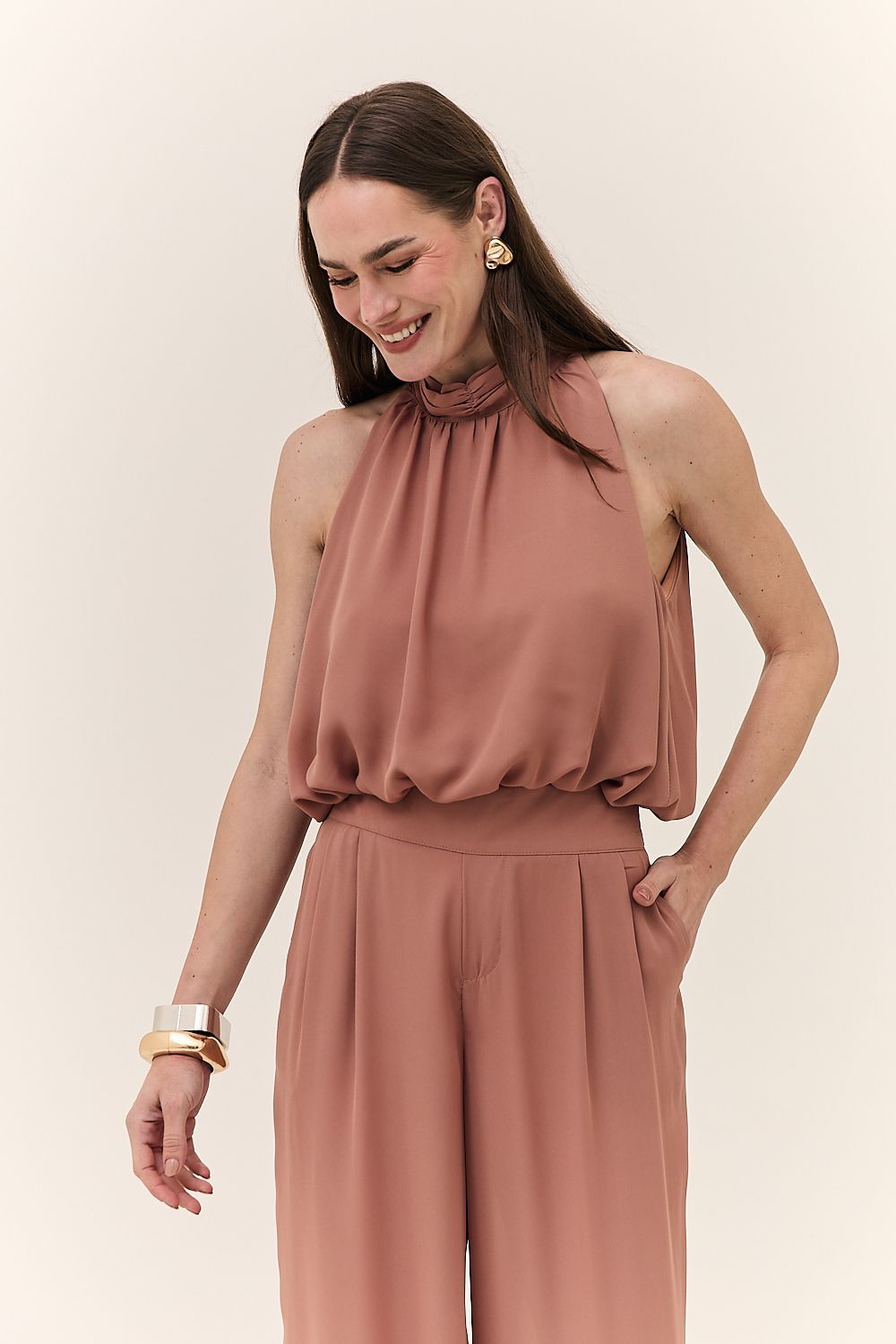 Blusa Halter Feminina Fluido Serena