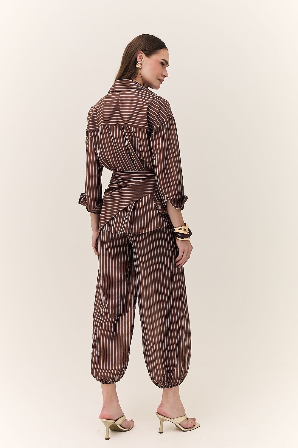 Camisa Feminina Clássica Listrada Flow
