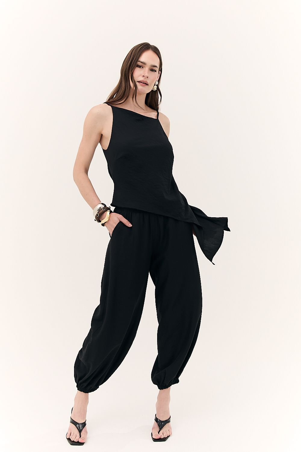 Blusa Regata Feminina Assimétrica Aurora