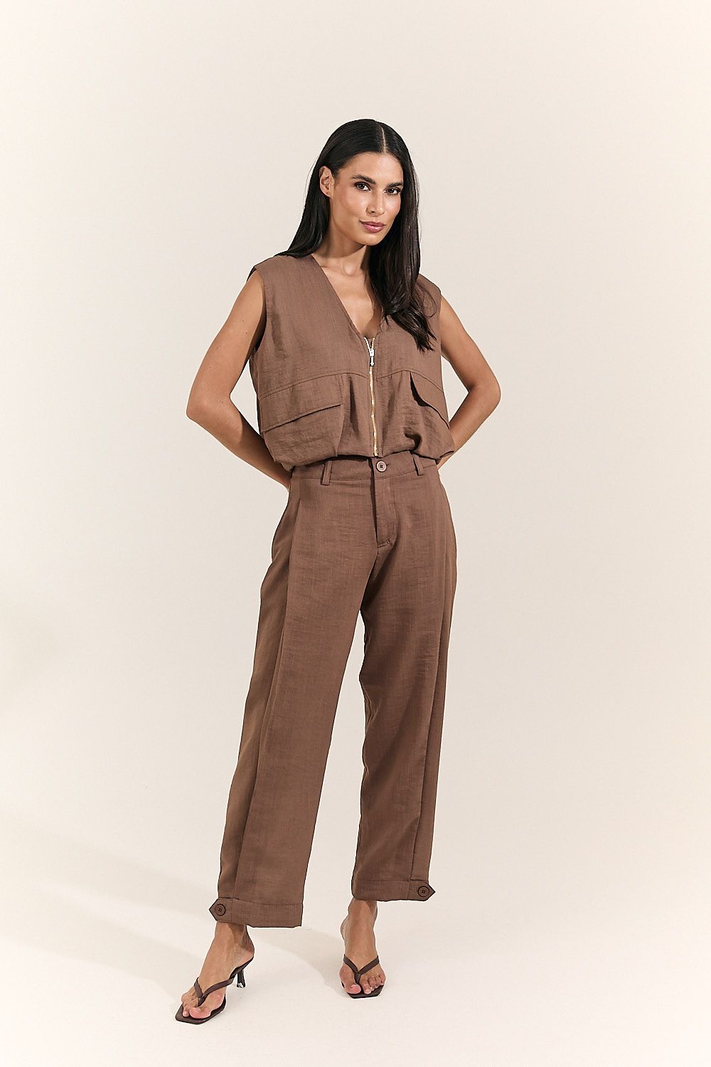 Calça Baggy Feminina Rayon Maitê