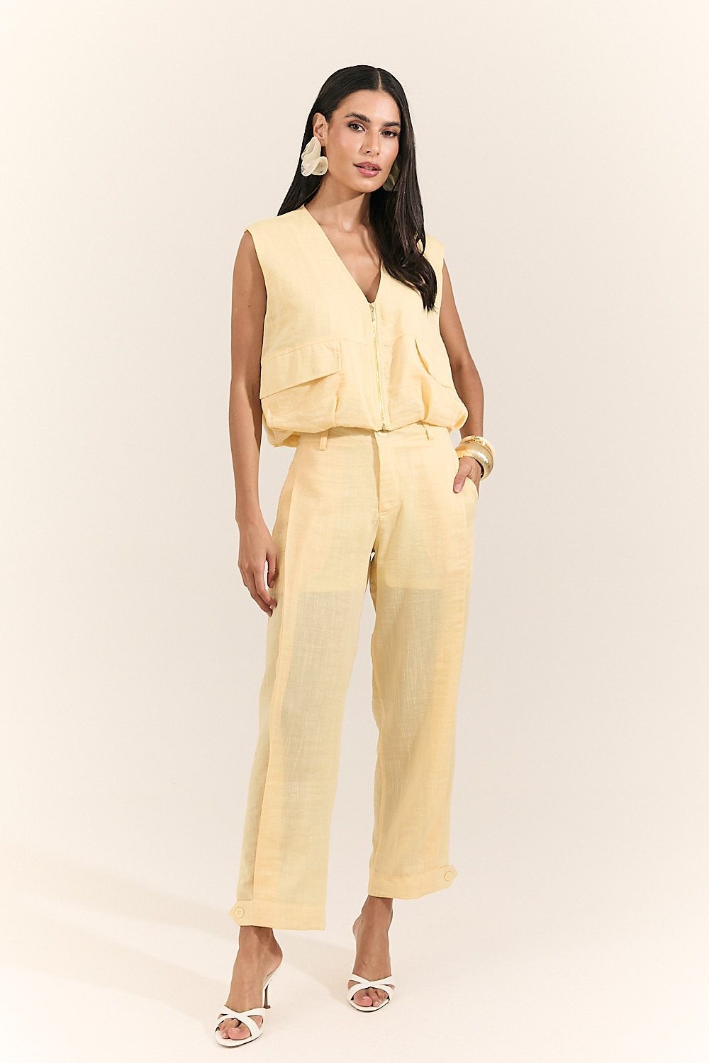 Calça Baggy Feminina Rayon Maitê