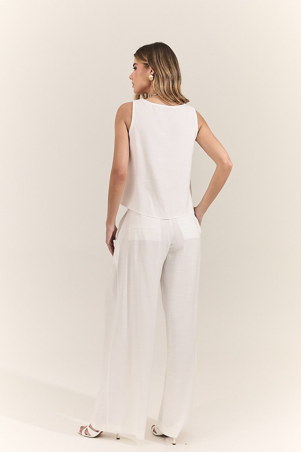 Calça Feminina Cós Especial e Pregas Karen