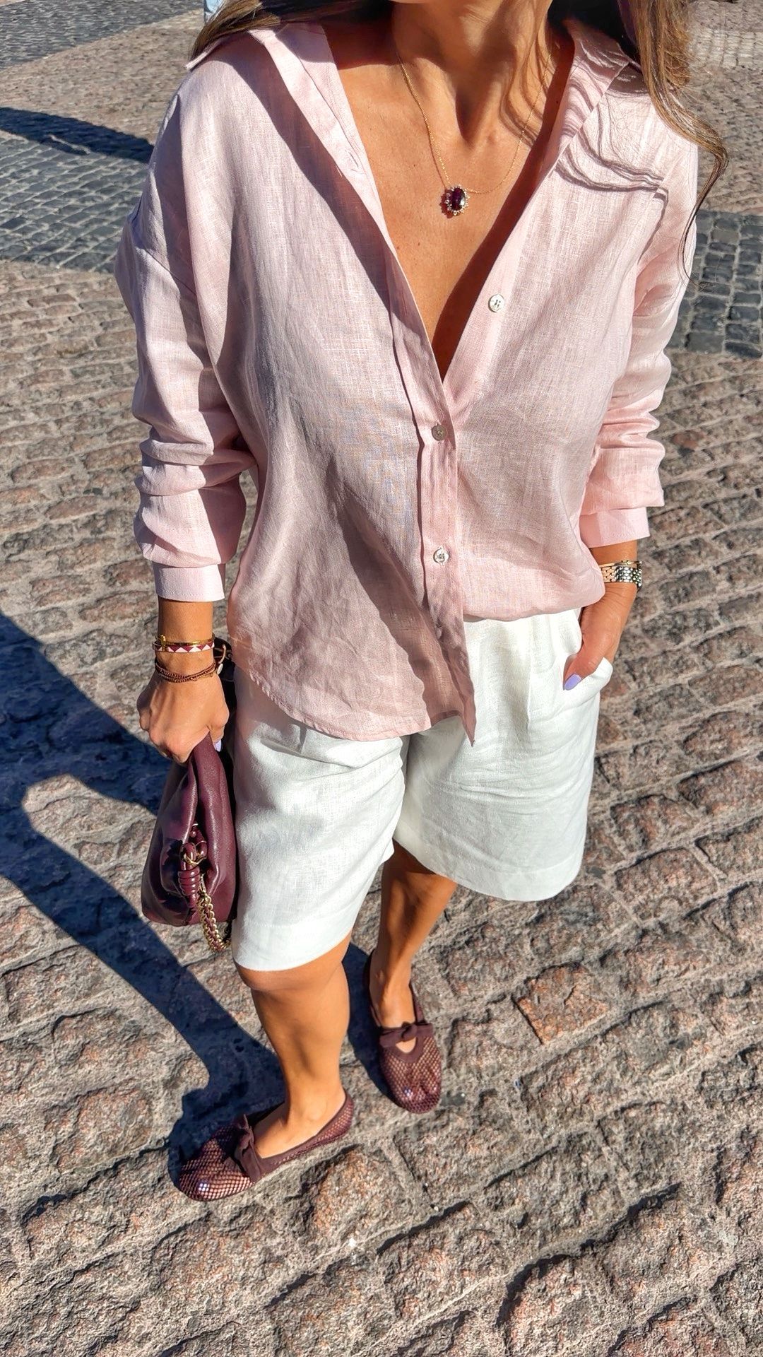 Camisa Clássica Feminina Puro Linho Elizabeth 