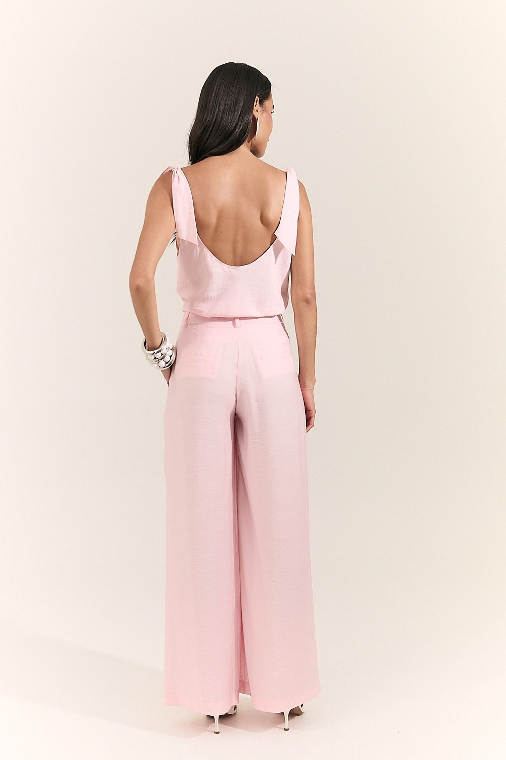 Calça Pantalona Feminina com Prega Beatriz