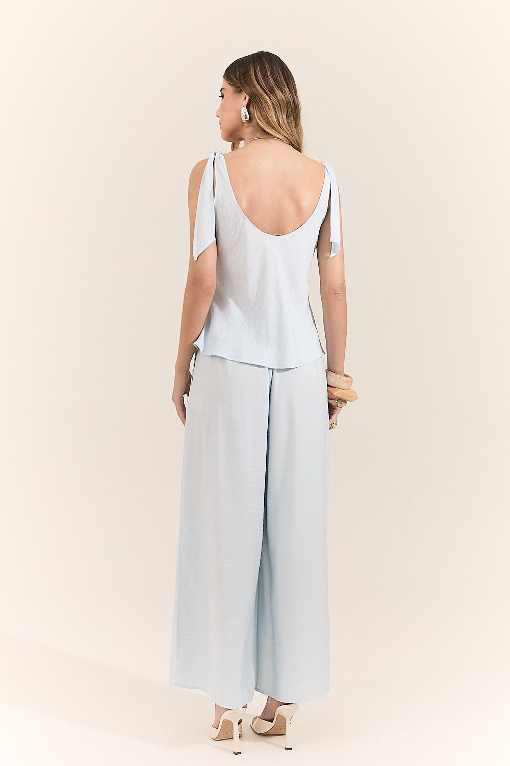 Calça Pantalona Feminina com Prega Beatriz