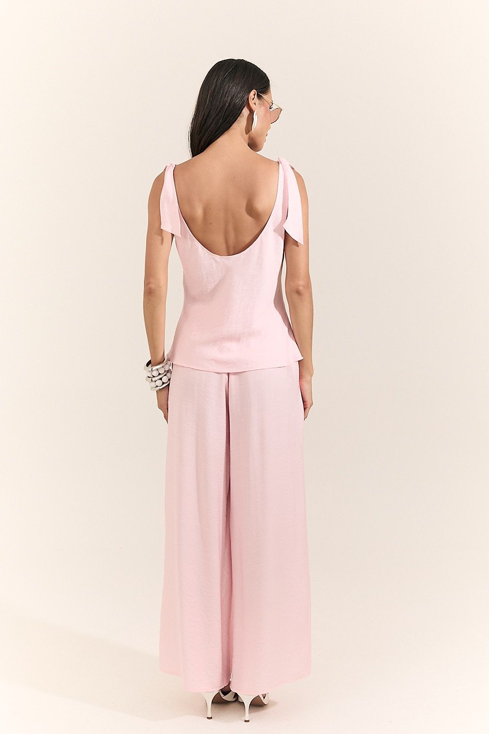 Calça Pantalona Feminina com Prega Beatriz